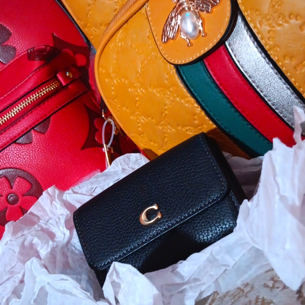 Coach New York Tri Wallet B4 Black